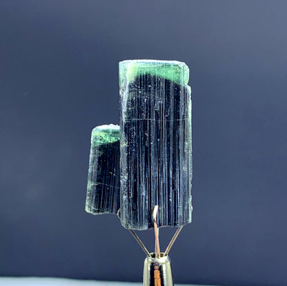 Natural Terminated Green Cap Tourmaline Crystal from Pakistan - 07 gram