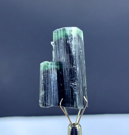 Natural Terminated Green Cap Tourmaline Crystal from Pakistan - 07 gram