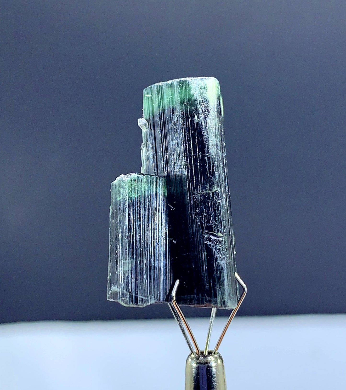 Natural Terminated Green Cap Tourmaline Crystal from Pakistan - 07 gram