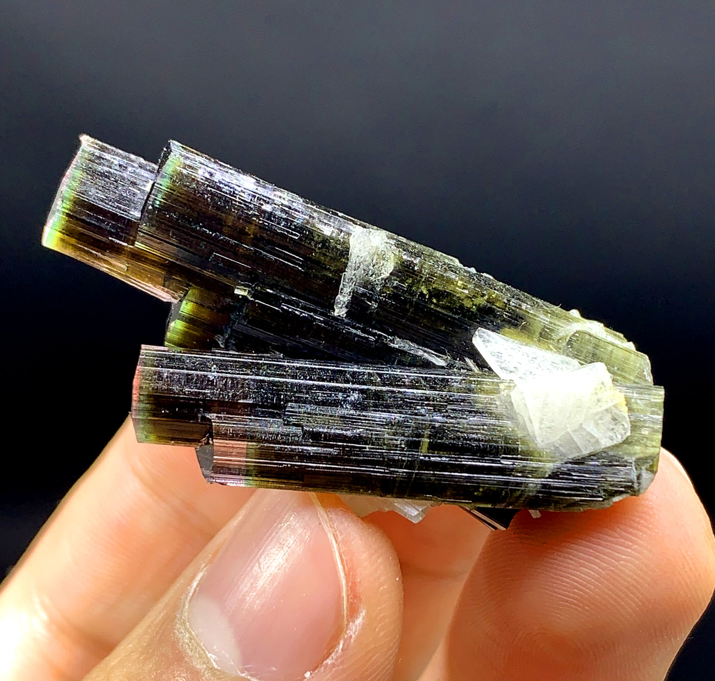 Stunning Multicolor Tourmaline Crystal from Pakistan - 16 gram