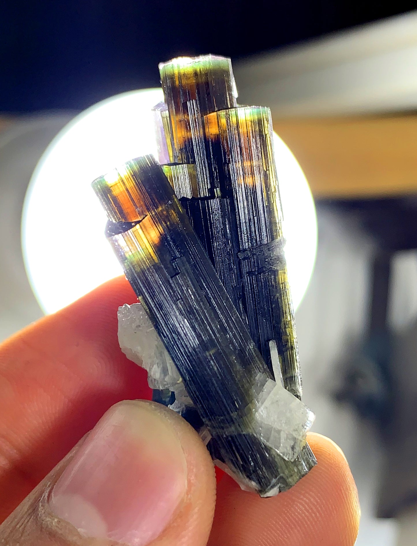 Stunning Multicolor Tourmaline Crystal from Pakistan - 16 gram