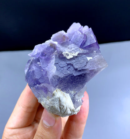 Natural Purple Phantom Fluorite Specimen from Baluchistan Pakistan - 233 grams