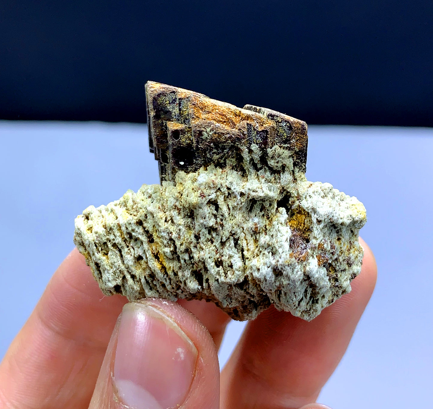 Rare Brown Color Siderite on Matrix from Pakistan - 23 gram