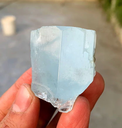 Natural Sky Blue Color Aquamarine Crystal 55 gram