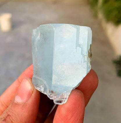 Natural Sky Blue Color Aquamarine Crystal 55 gram