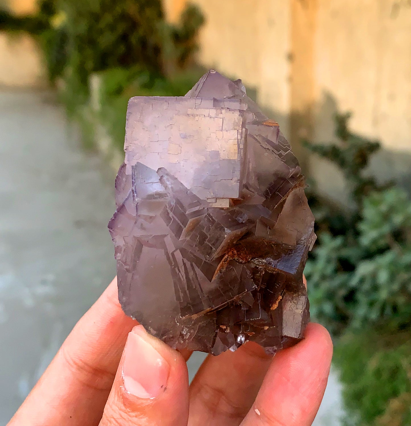 Amazing Purple Phantom Fluorite from Baluchistan Pakistan 195 grams