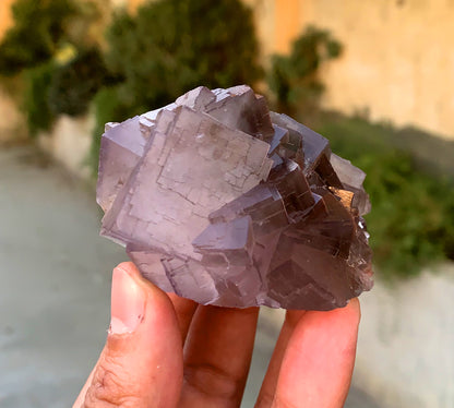 Amazing Purple Phantom Fluorite from Baluchistan Pakistan 195 grams