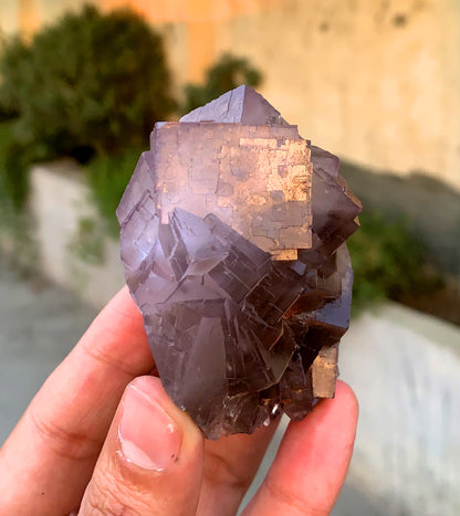 Amazing Purple Phantom Fluorite from Baluchistan Pakistan 195 grams