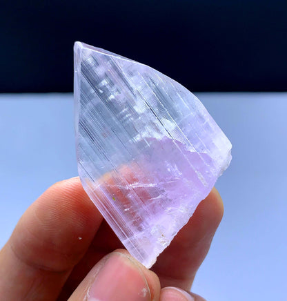 V Shape Terminated Fluorescent Pink Color Kunzite Crystal from Afghanistan