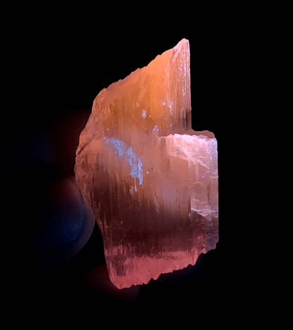 Natural Fluorescent Pink Kunzite Crystal from Afghanistan - 22 grams