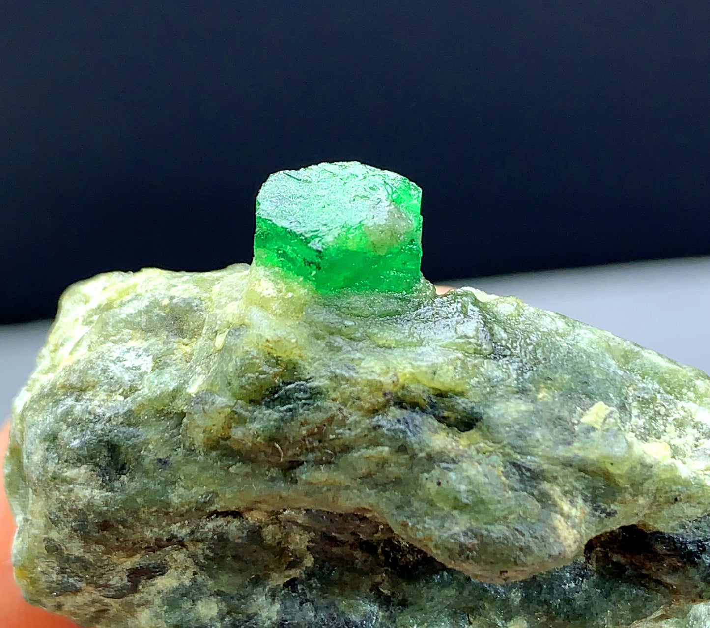 Lush Green Color Emerald on Matrix from Swat valley Pakistan - 25 gram