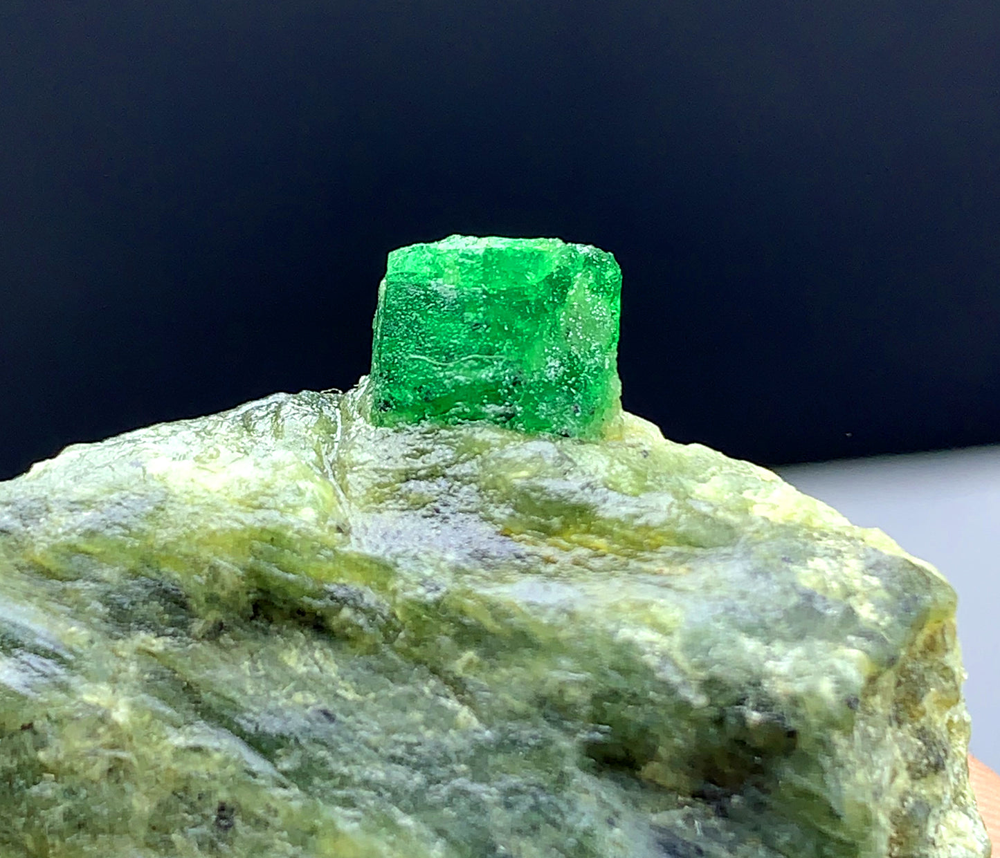 Lush Green Color Emerald on Matrix from Swat valley Pakistan - 25 gram