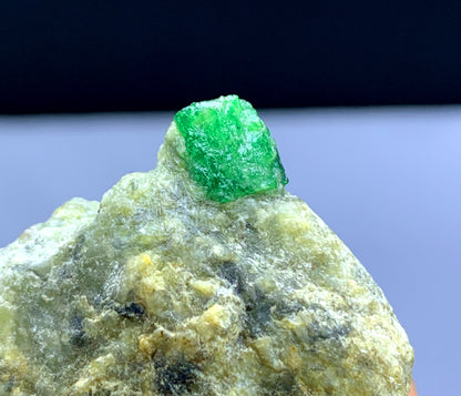 Lush Green Color Emerald on Matrix from Swat valley Pakistan - 28 gram