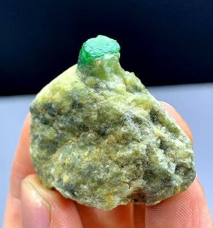 Lush Green Color Emerald on Matrix from Swat valley Pakistan - 28 gram