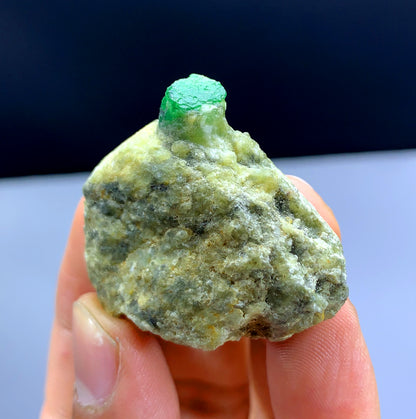 Lush Green Color Emerald on Matrix from Swat valley Pakistan - 28 gram