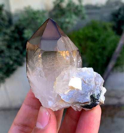 Clear Smoky Quartz with Mica from Pakistan - 128 grams