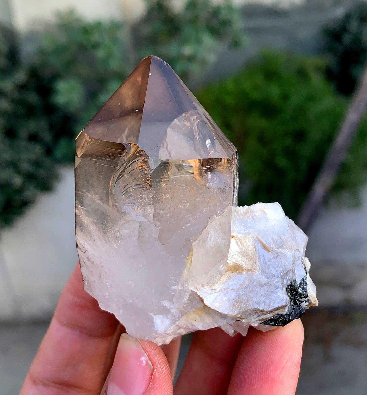 Clear Smoky Quartz with Mica from Pakistan - 128 grams