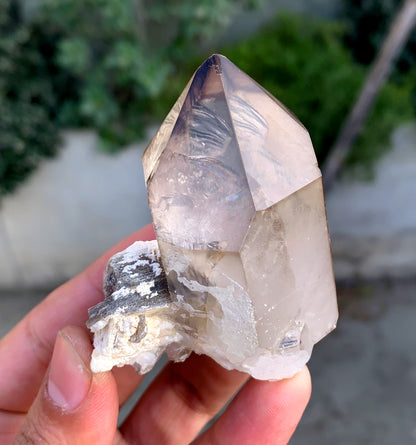 Clear Smoky Quartz with Mica from Pakistan - 128 grams