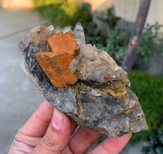 Siderite with Quartz on Matrix from Pakistan - 342 grams