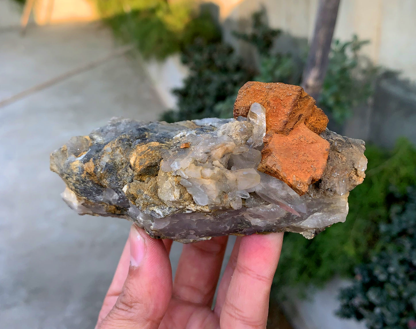 Siderite with Quartz on Matrix from Pakistan - 342 grams