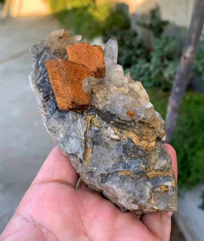 Siderite with Quartz on Matrix from Pakistan - 342 grams