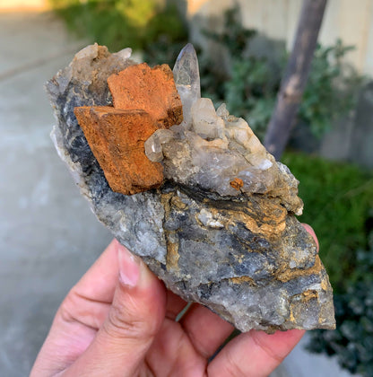 Siderite with Quartz on Matrix from Pakistan - 342 grams