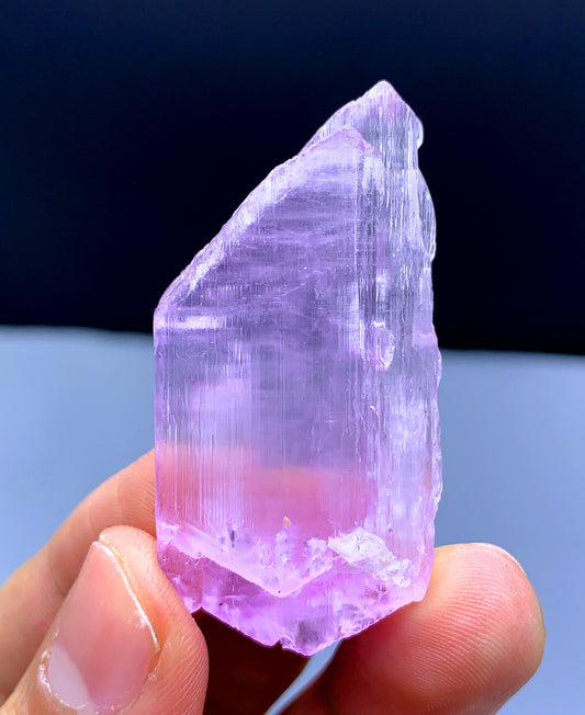 Natural Fluorescent Pink Color Kunzite Crystal from Afghanistan - 23 grams