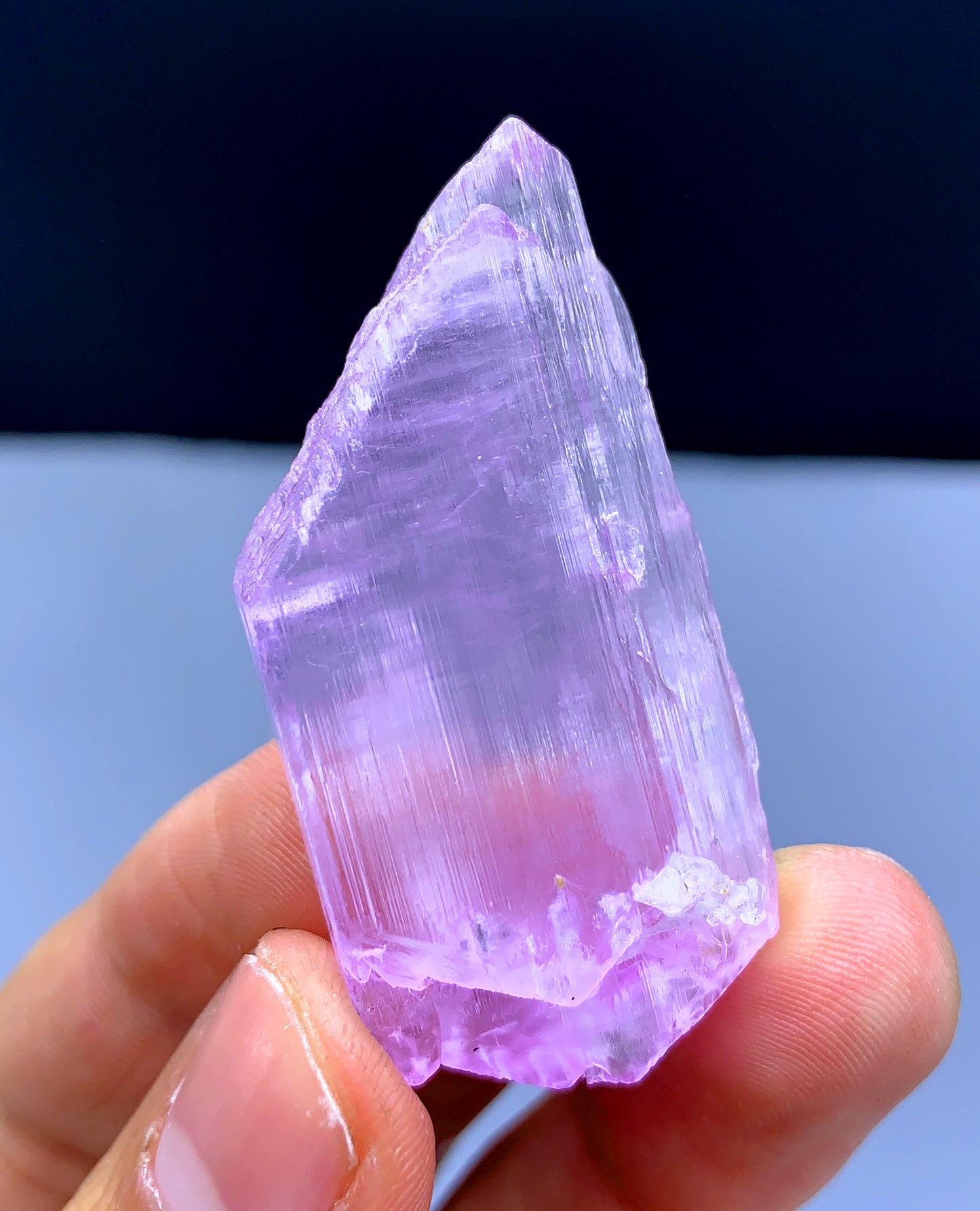 Natural Fluorescent Pink Color Kunzite Crystal from Afghanistan - 23 grams