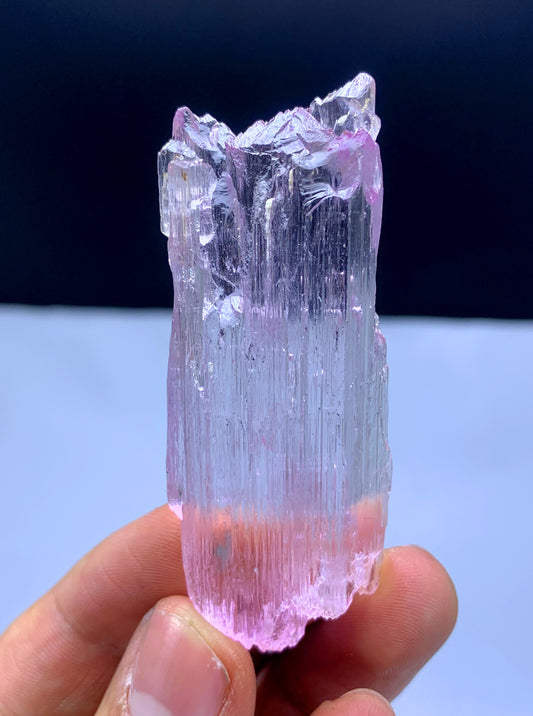 Natural Fluorescent Pink Color Kunzite Crystal from Afghanistan - 31 grams