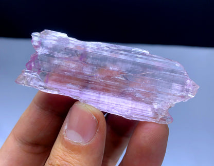 Natural Fluorescent Pink Color Kunzite Crystal from Afghanistan - 31 grams