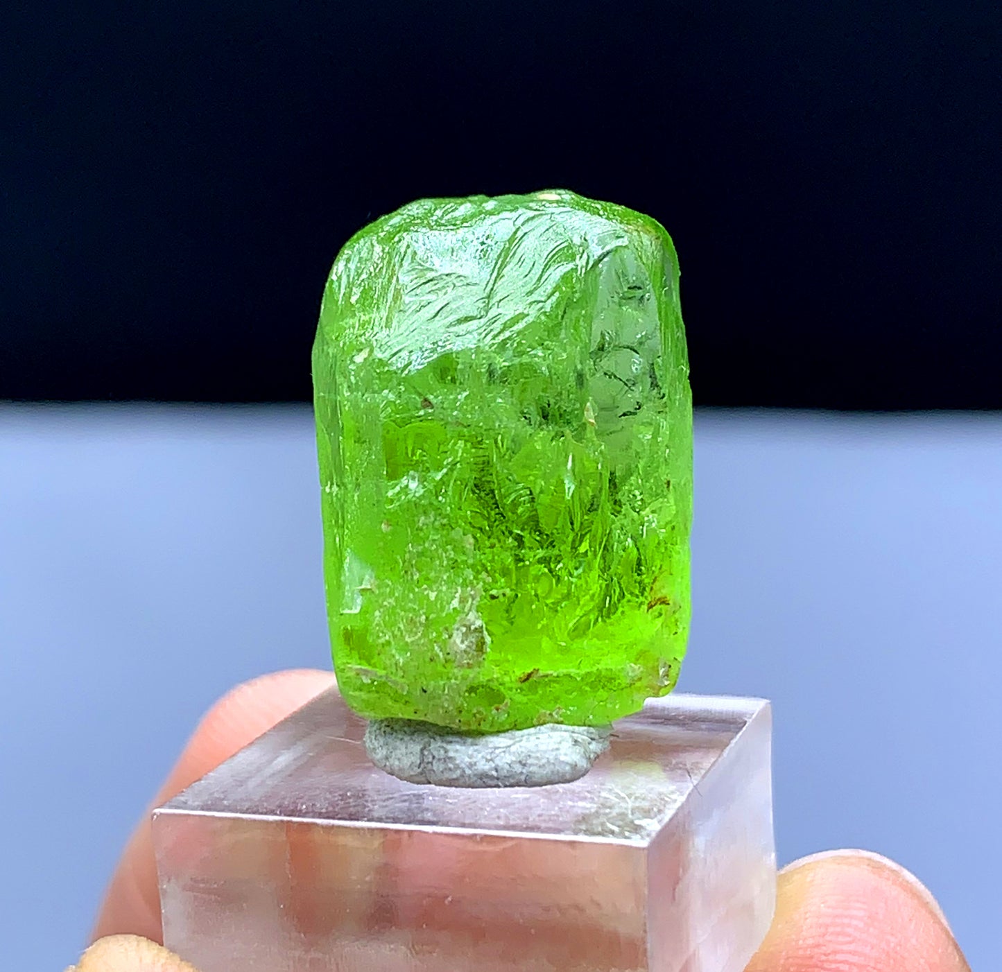 Lush Green Peridot Crystal from Supat valley Pakistan - 42.40 carats