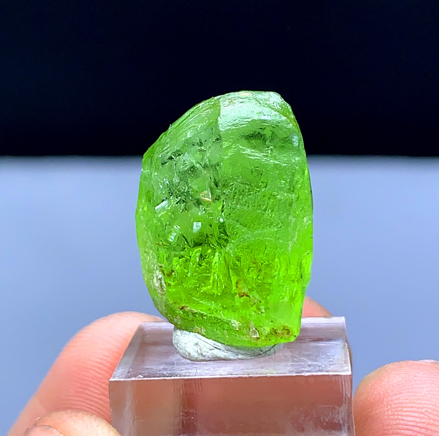 Lush Green Peridot Crystal from Supat valley Pakistan - 42.40 carats