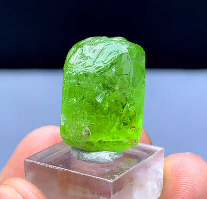 Lush Green Peridot Crystal from Supat valley Pakistan - 42.40 carats