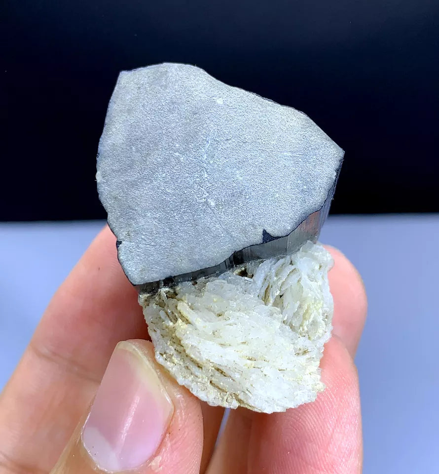 Natural Schorl Black Tourmaline with Albite Afghanistan