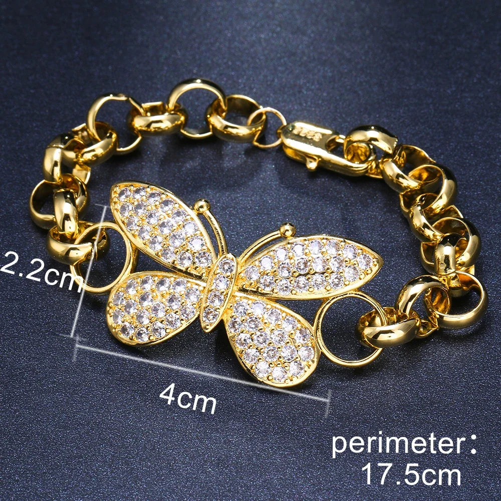 New Arrival Luxury Stackable Statement Bangle Cubic Zircon Crystal