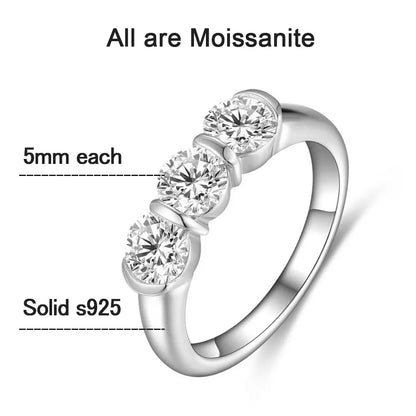 18K White Gold Plated, GRA Certified Diamond Engagement Rings for Women