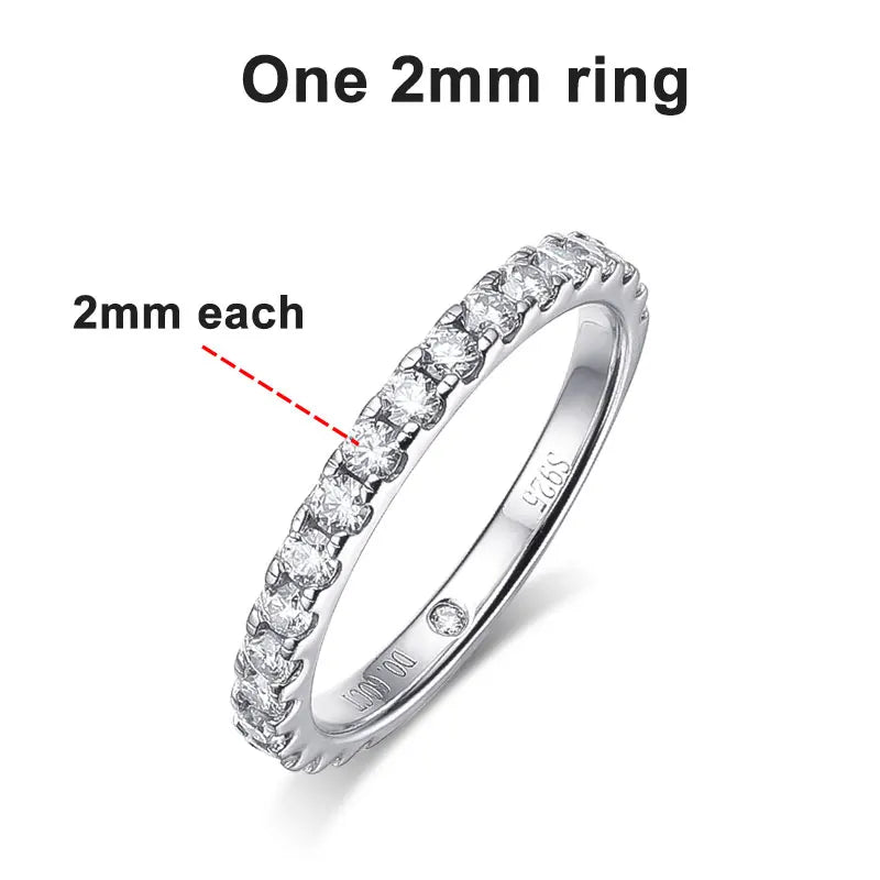 Moissanite Rings for women Sparkling Diamond Bridal Sets