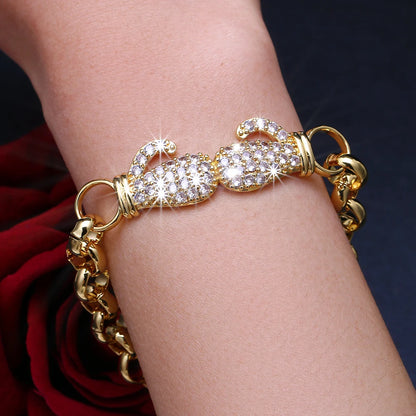 New Arrival Luxury Stackable Statement Bangle Cubic Zircon Crystal