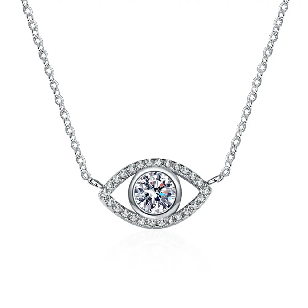 Moissanite Necklace Lab Diamond GRA Certified Fine Jewelry