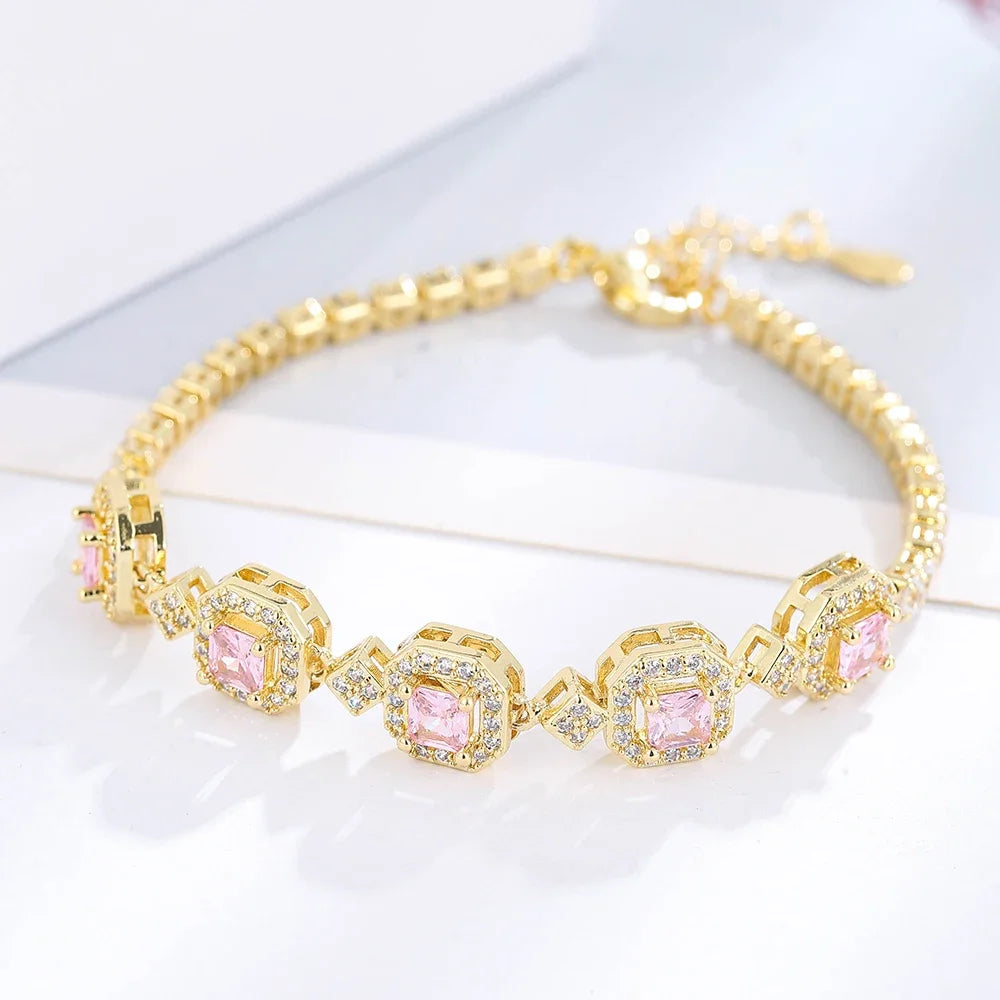 New Arrival Luxury Stackable Statement Bangle Cubic Zircon Crystal