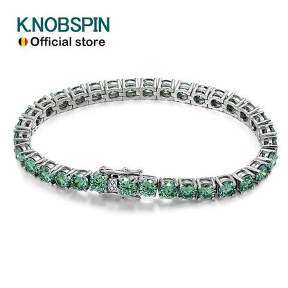 Moissanite Tennis Bracelets for Women Men Lab Diamond with GRA Wedding Jewelry 925 Sliver Bracelet