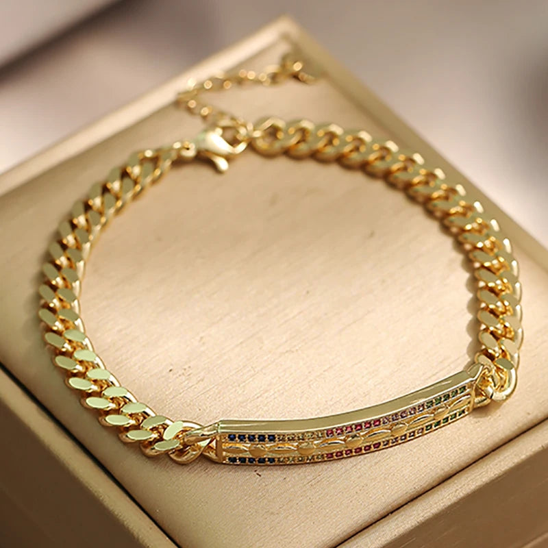 New Arrival Luxury Stackable Statement Bangle Cubic Zircon Crystal