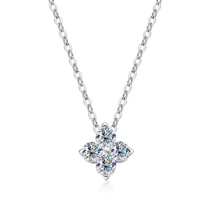 Moissanite Pendant Necklace GRA Certified 0.4ct Lab Diamond s925 Sterling Silver