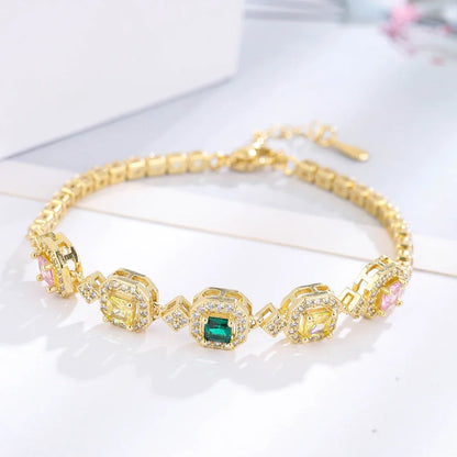 New Arrival Luxury Stackable Statement Bangle Cubic Zircon Crystal