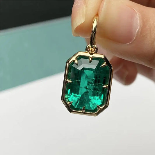 Lab Grown Emerald Colombia Green Color with Nice Inclusions