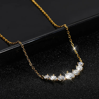 Moissanite Pendant Necklaces for Women Trendy Party Jewelry GRA Certified