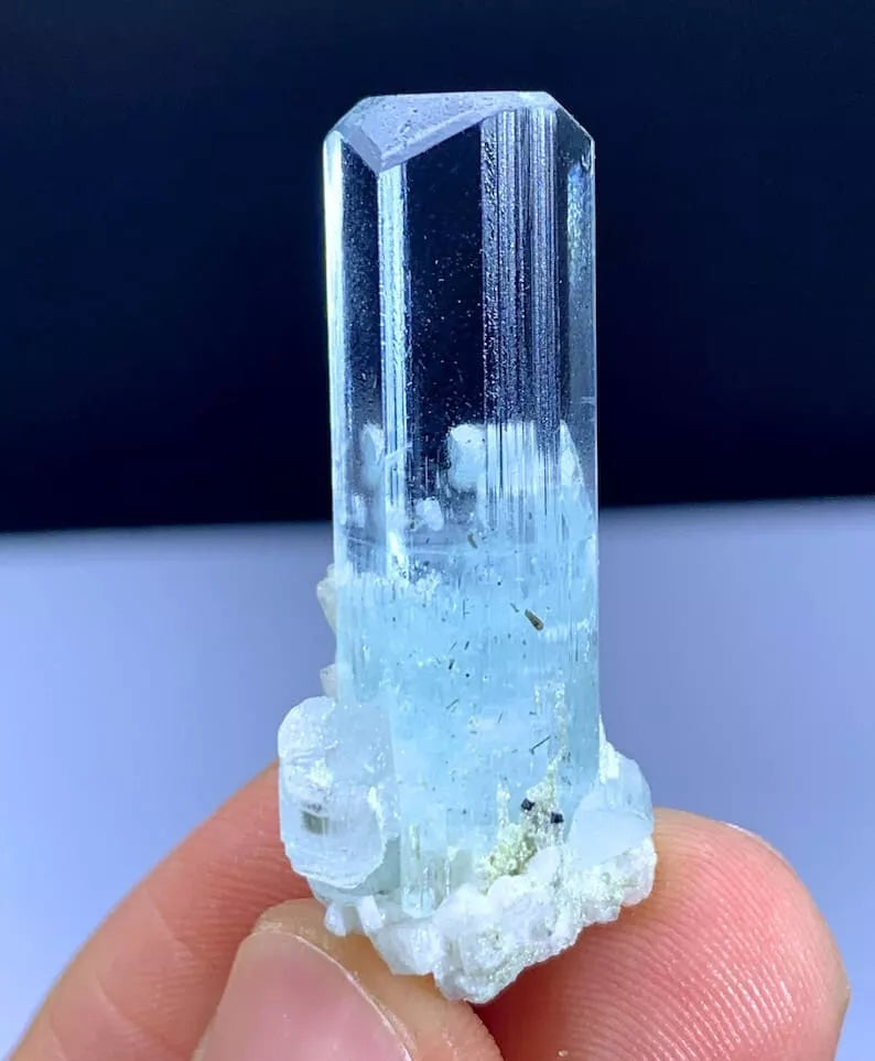 Transparent Sky Blue Aquamarine Crystal