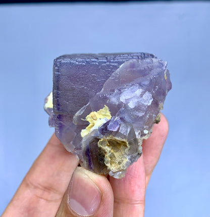 Natural Purple Phantom Fluorite Crystal from Baluchistan Pakistan - 169 grams