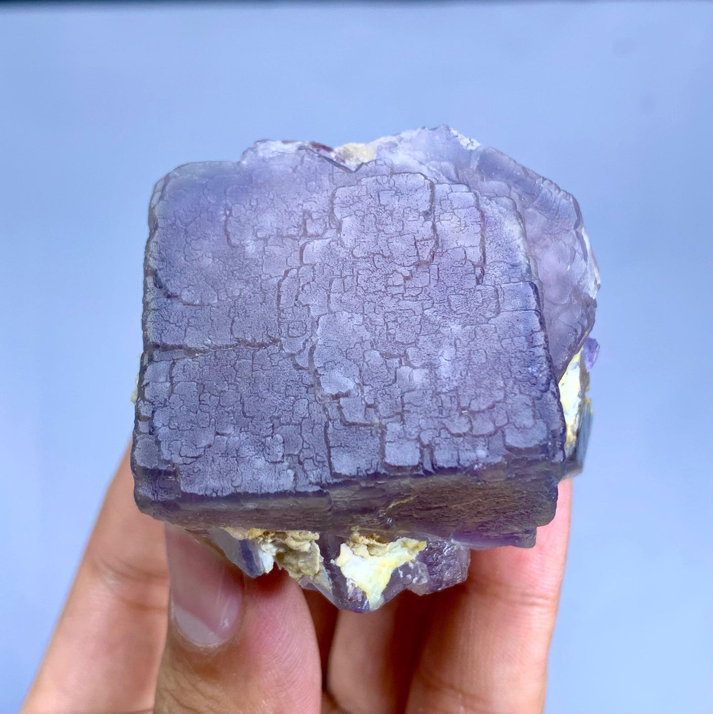 Natural Purple Phantom Fluorite Crystal from Baluchistan Pakistan - 169 grams