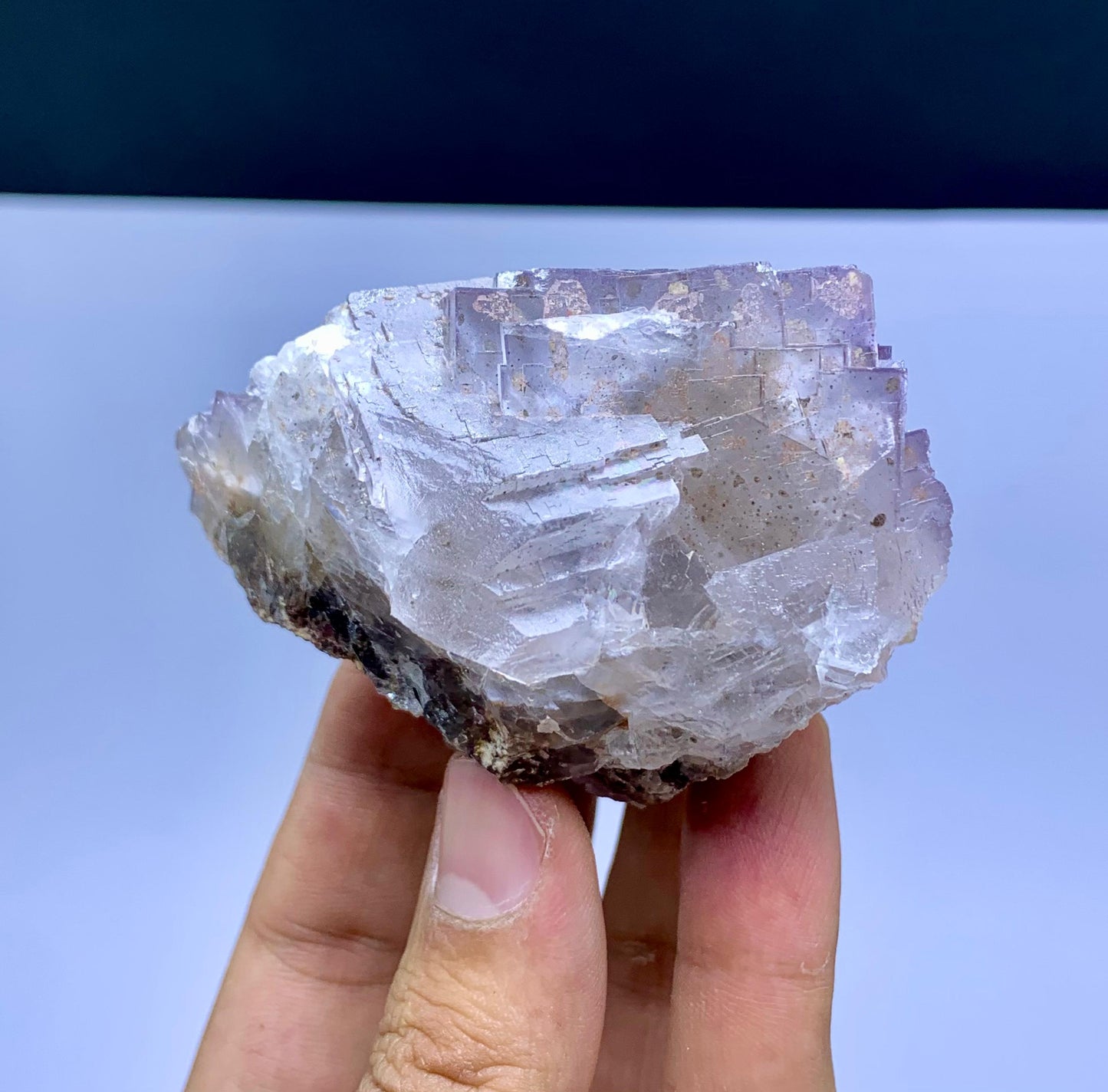 Natural Purple Phantom Fluorite Crystal from Baluchistan Pakistan - 256 grams